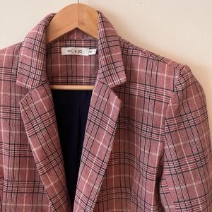 Pink/Medium Plaid Women’s Blazer